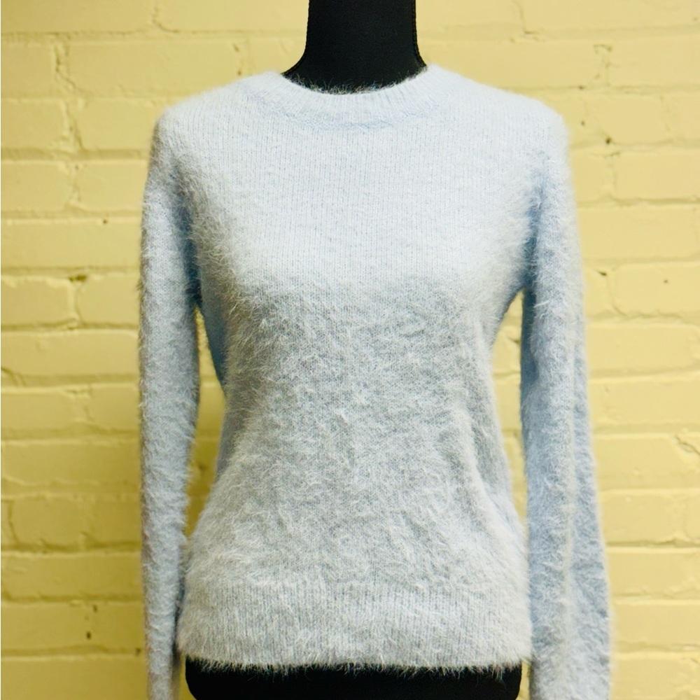 a new day Women's Soft Blue Crew Neck Sweater, Size: XS